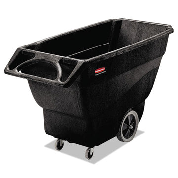 Rubbermaid® Commercial Structural Foam Tilt Truck, Rectangular, 600 Lb Capacity, Black freeshipping - TVN Wholesale